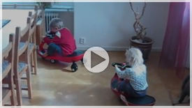 SwingCar igang i stuen